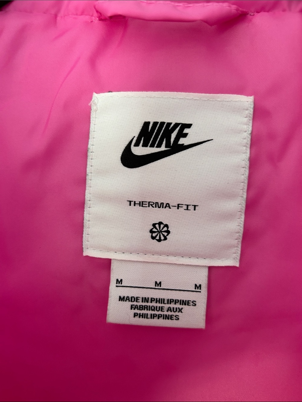 Nike Hot Pink Quilted Puffer Vest - Picture 2 of 3